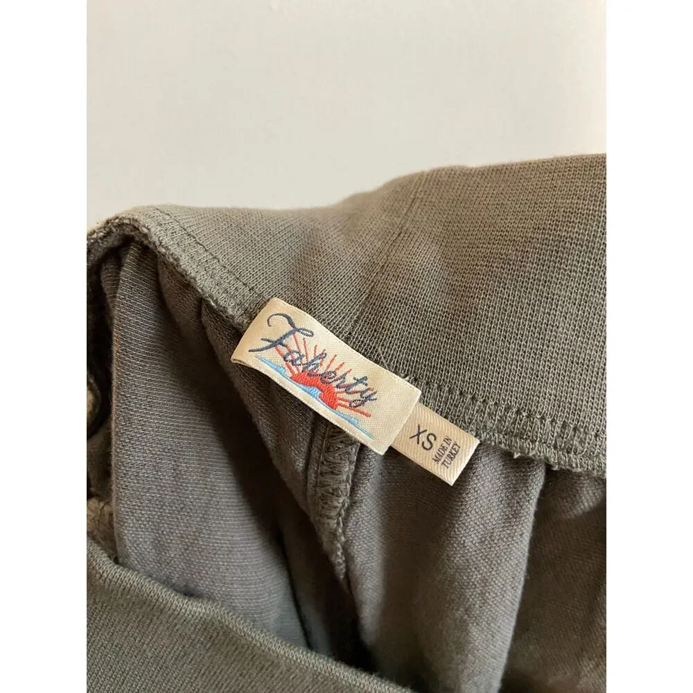 Faherty Arlie Day Pants in Surplus Green Joggers XS